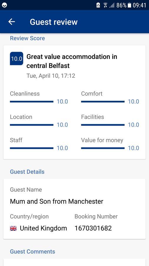 Lawnbrook Town House Hotell Belfast Eksteriør bilde